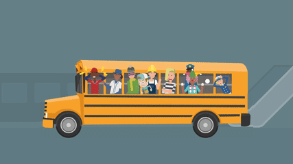 de act metafoor van de buschauffeur